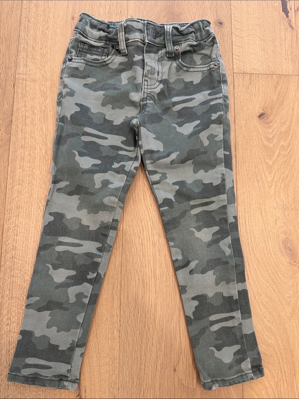 Girls 5 Camo Green Jeggings Cat & Jack Ultimate Stretch School Kidcore Fall Play